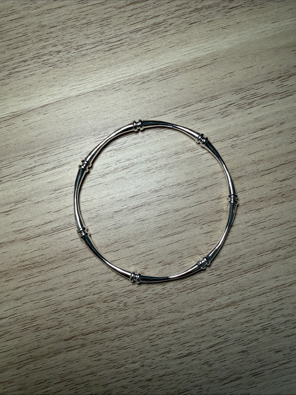 Allie + Bess Elm Bangle Silver 65mm — image 2 of 2